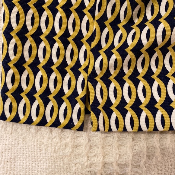 Geometric Patterned - Talbots Chatham Ankle Pant - Size 14 - Navy, White - Picture 4 of 5